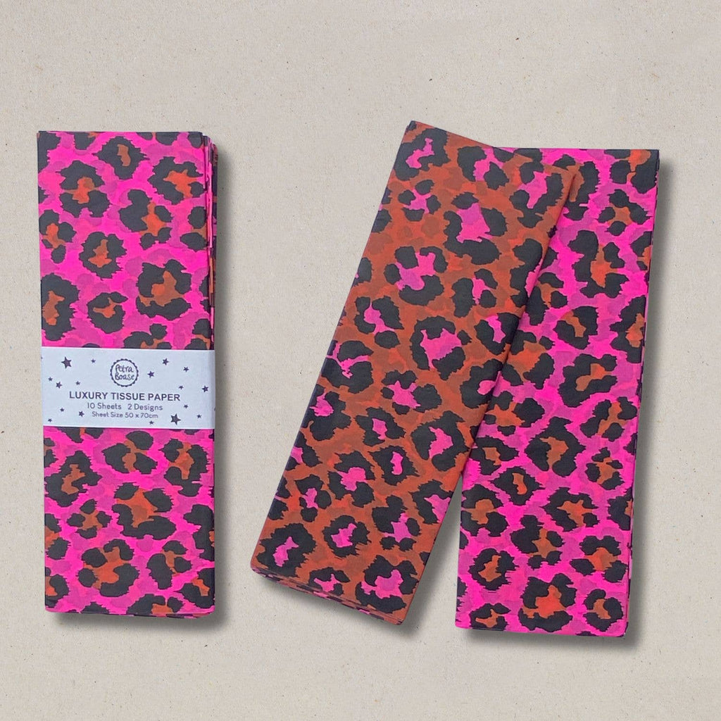 Tissue Paper (Pack of 6) Leopard - Ginger & Pink