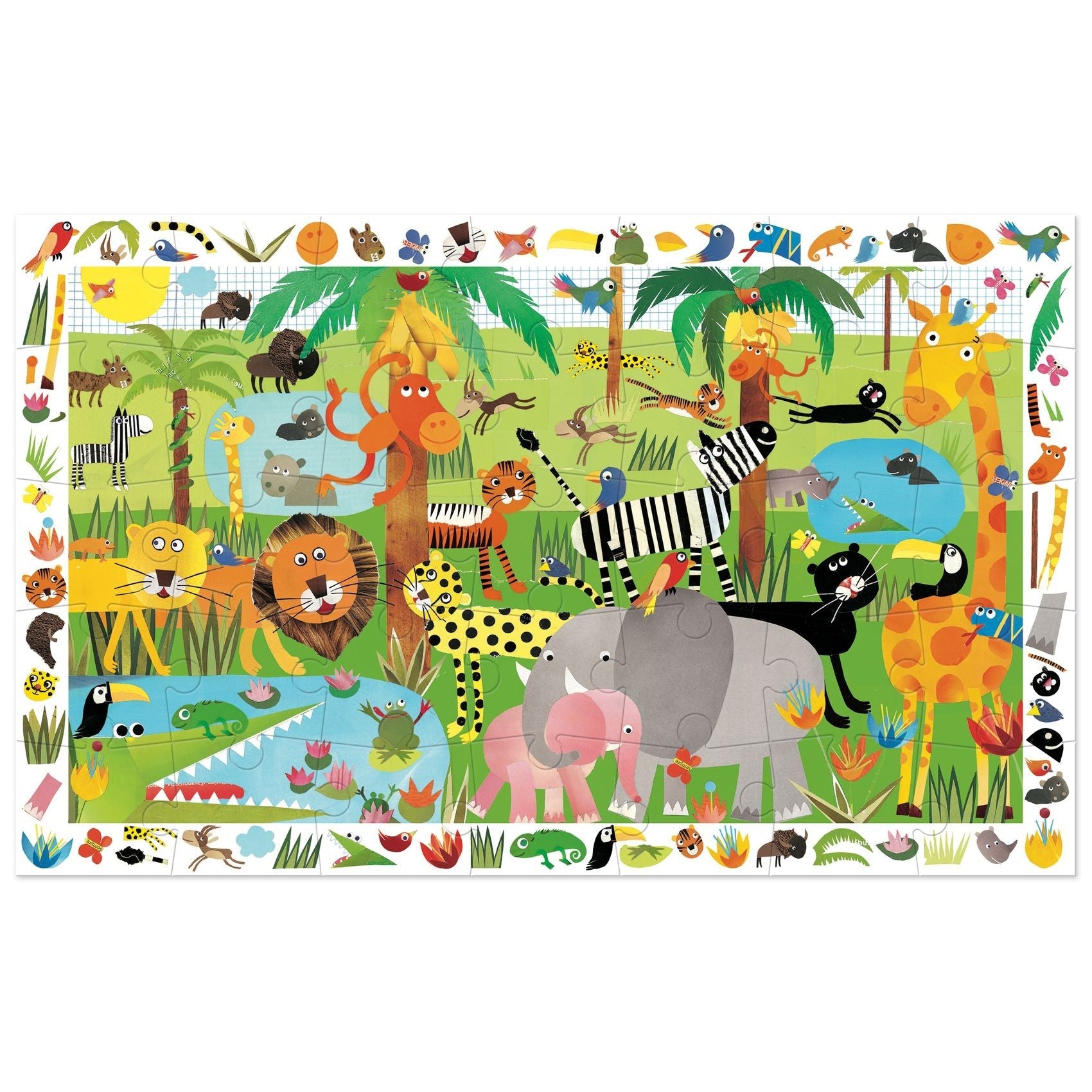 Djeco 35 Pieces Puzzle - Jungle