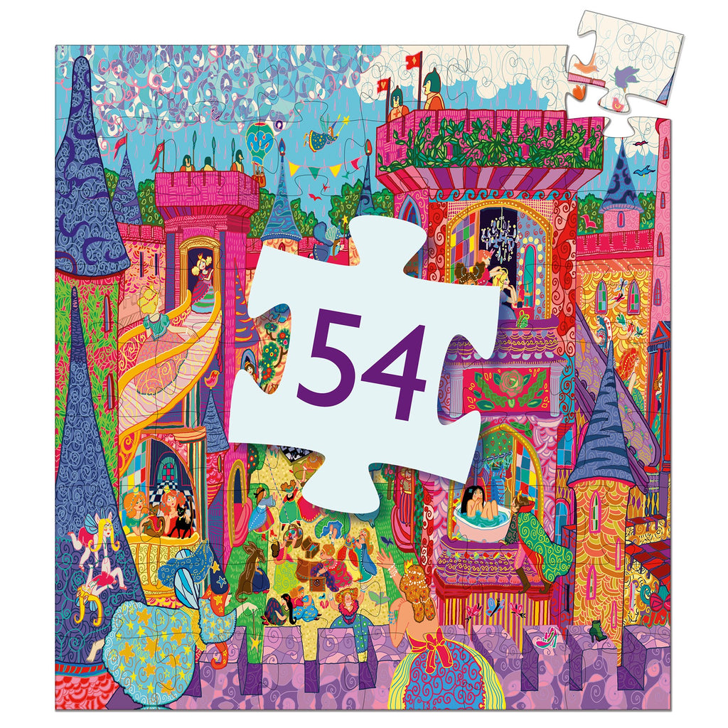 Djeco Silhouette 54 Piece Puzzle - The Fairy Castle