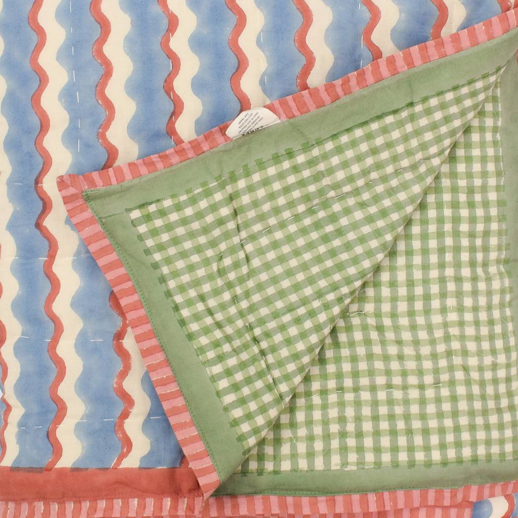 Organic Cotton Quilt | Wiggle | Sky