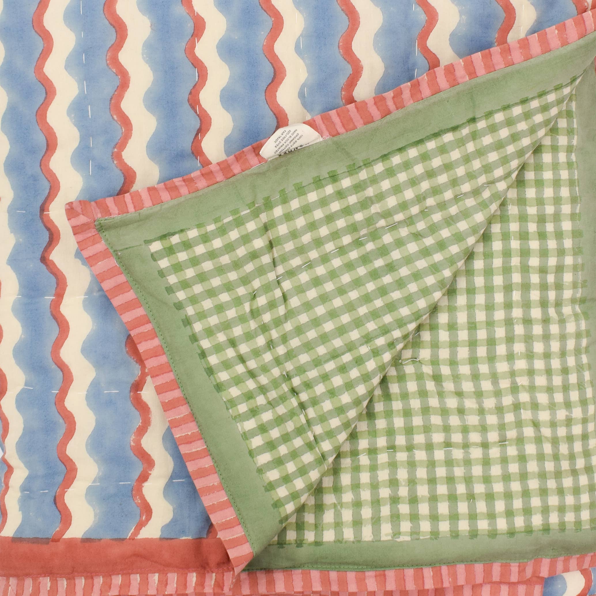 Organic Cotton Quilt | Wiggle | Sky