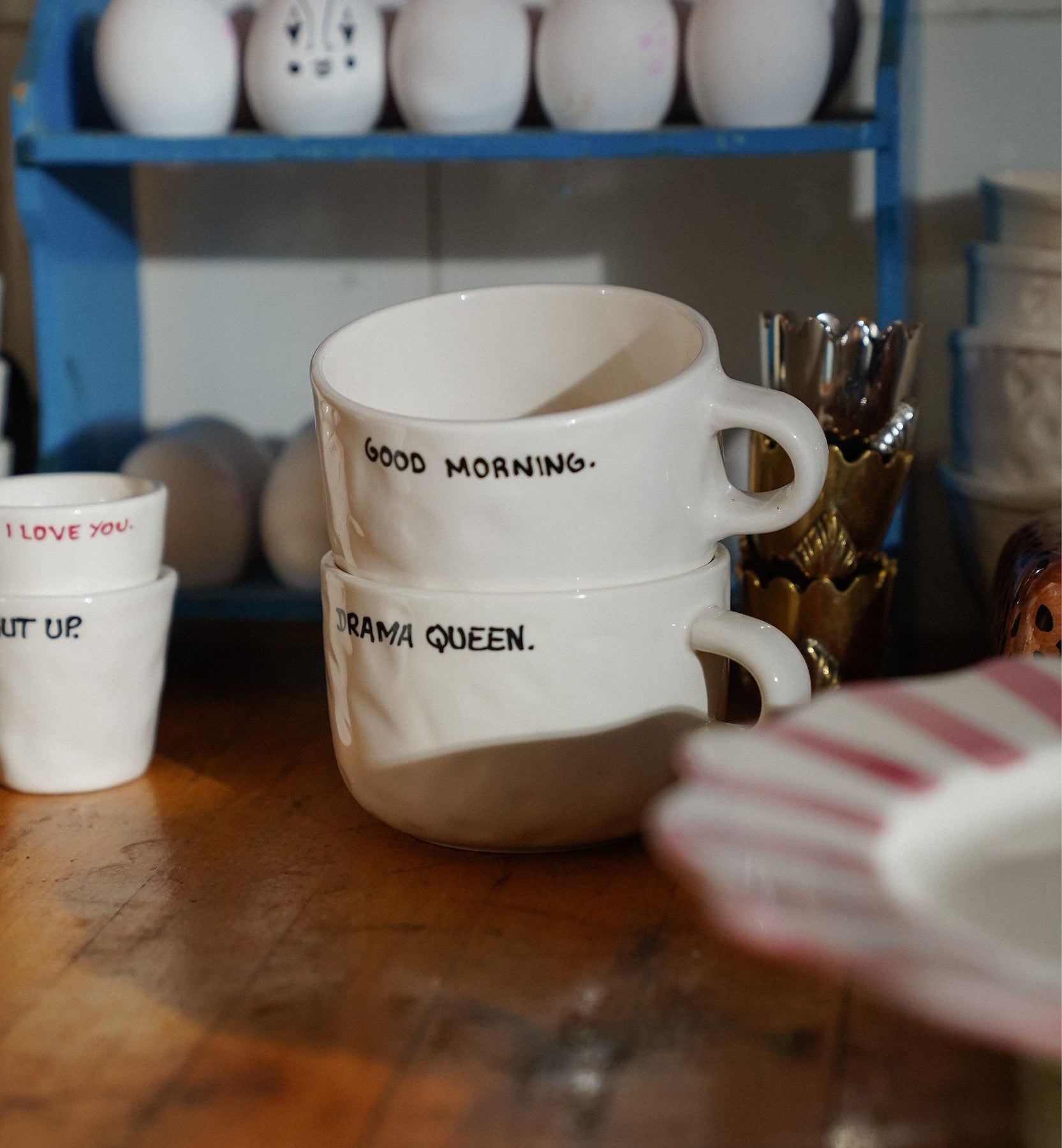 Anna + Nina Shut Up Cappucino Mug