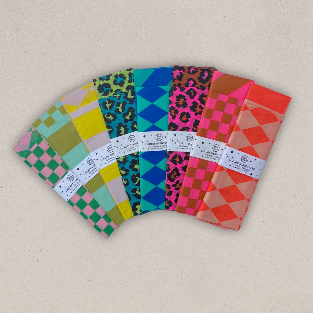 Tissue Paper (Pack of 6) Leopard - Ginger & Pink