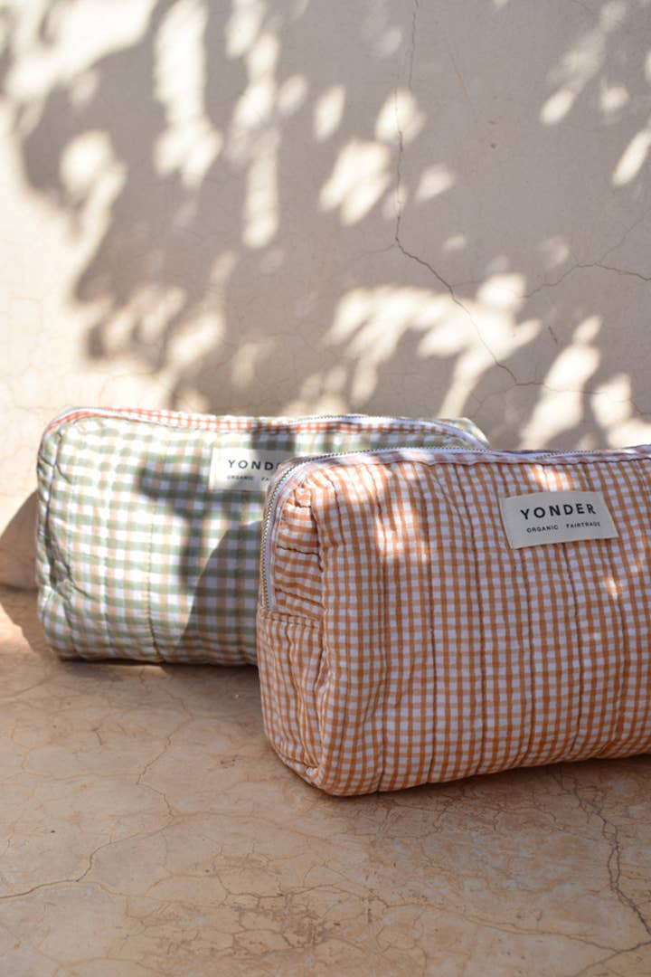 Organic Cotton Wash Bag | Sage