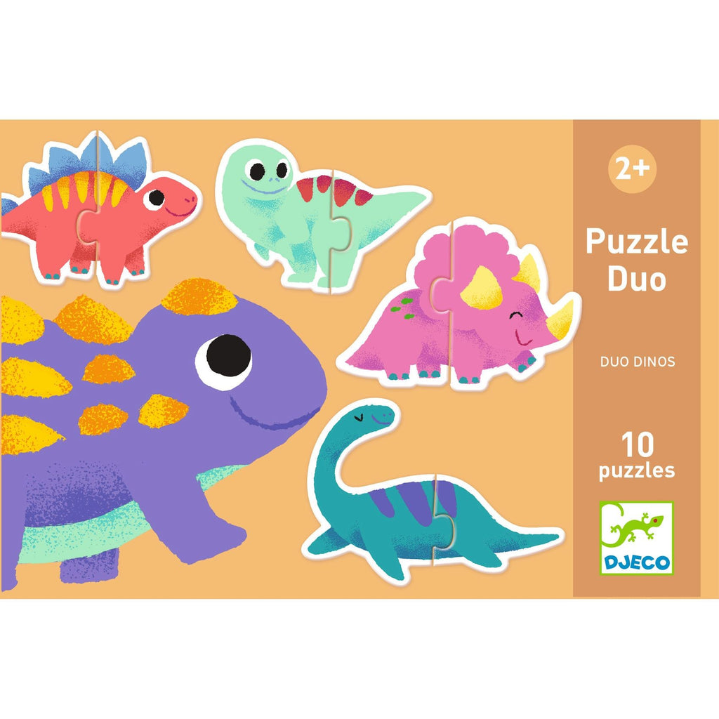 Djeco 10 Duo Puzzles - Dinos
