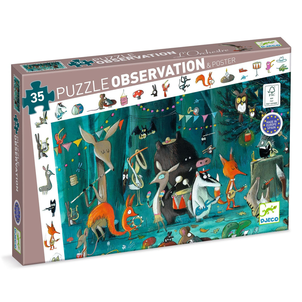 Djeco 35 Piece Orchestra Observation Jigsaw Puzzle