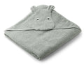 Liewood Albert Hooded Towel - Hippo Dove Blue