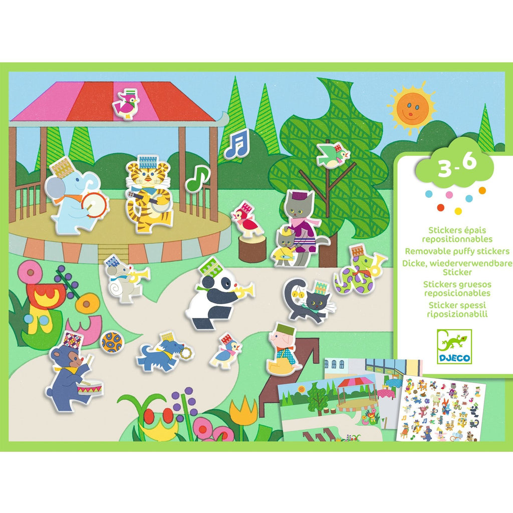 Djeco Repositionable Stickers Board - Fanfare