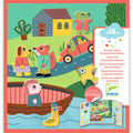 Djeco Easy To Peel Sticker Play Board - Animals