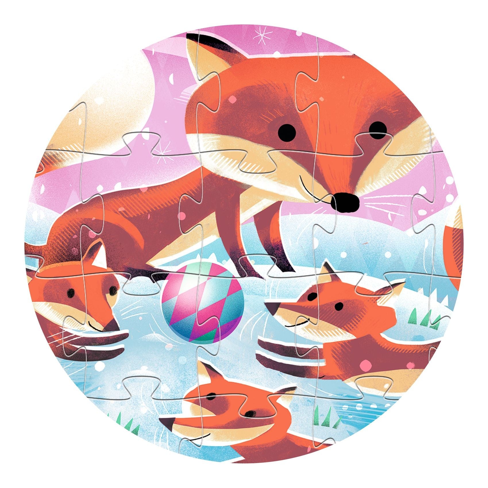 Djeco Ginger, Little Fox 24 Piece Silhouette Jigsaw Puzzle