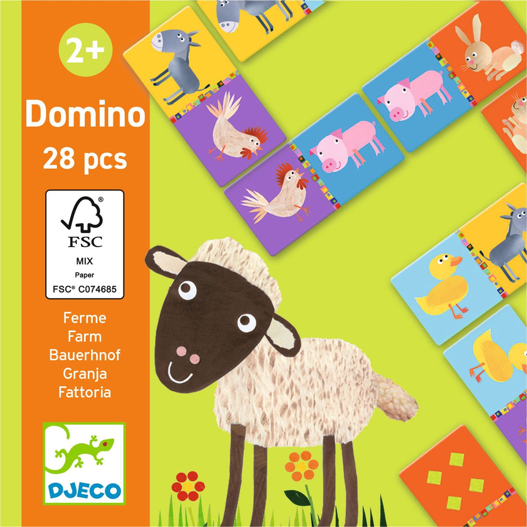 Djeco Domino Cards - Farm Animals