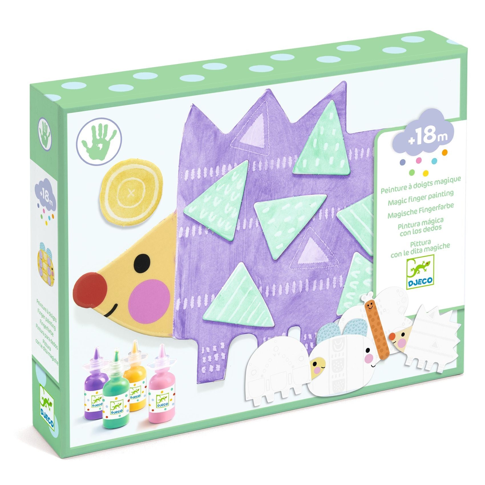 Djeco Magic Finger Painting Kit - 18 mths+