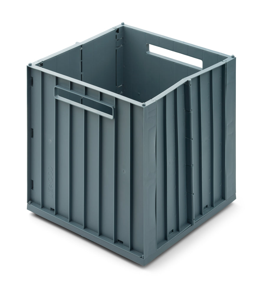 Liewood Elijah Storage Box with Lid - Whale Blue
