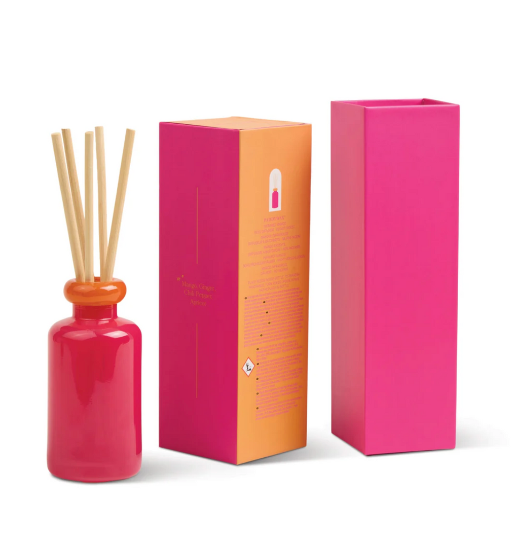 Paddywax Glass Diffuser Hot Pink and Orange - Infrared Mango