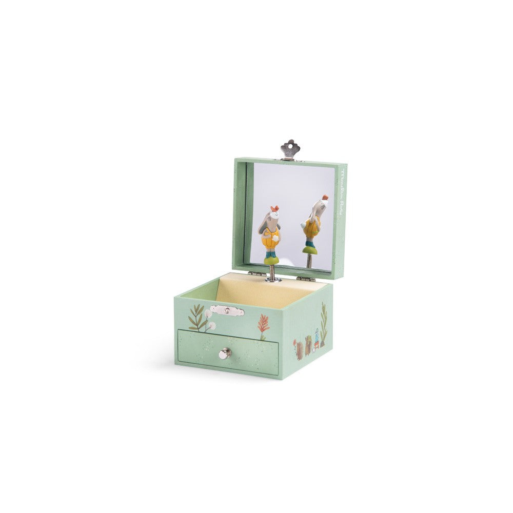 Moulin Roty Musical Jewellery Box - Trois Petits Lapins