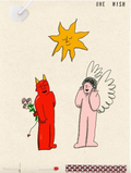 Wish cards - Angel Devil Flowers