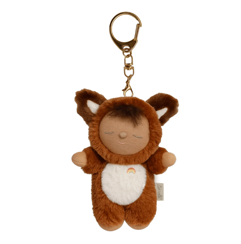 Dinkum Dolls Cozy Bag Charm - Fox Finnley Rust