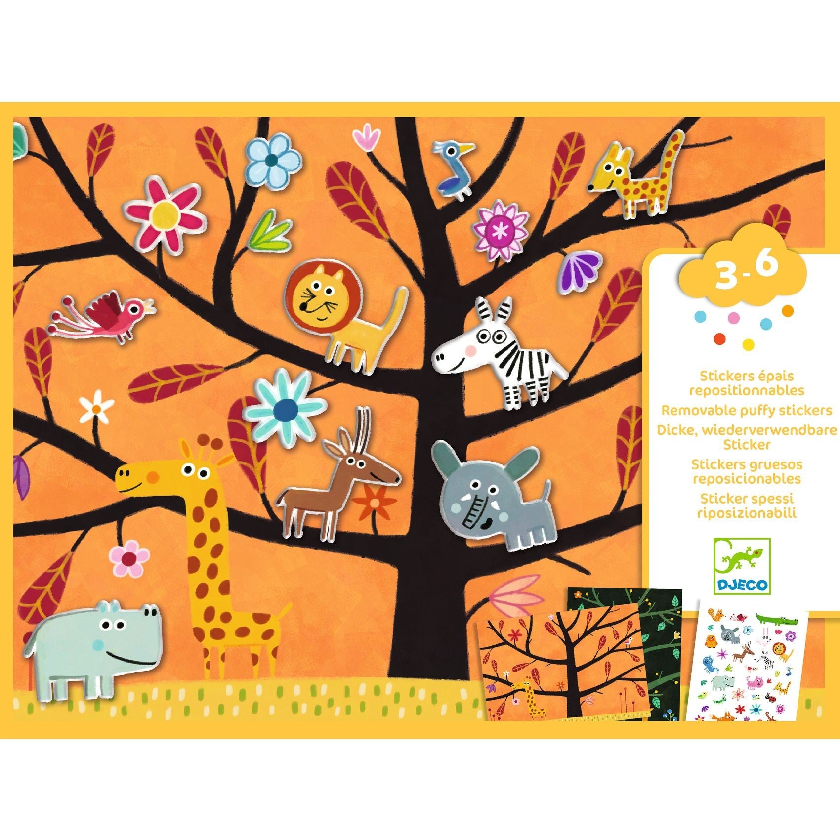 Djeco Repositionable Stickers Board - Off the ground tag!