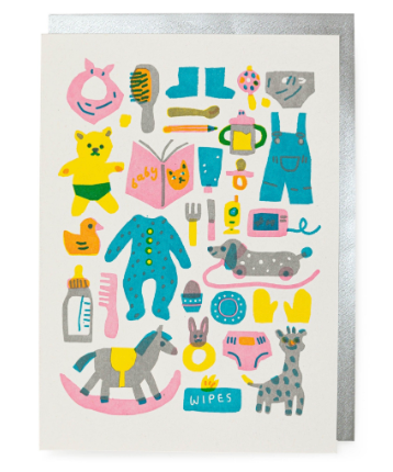 The Archivist - Baby Pattern by The Printed Peanut cards