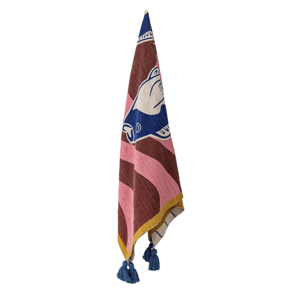 Bloomingville Remy Throw, Multi, Recycled Cotton