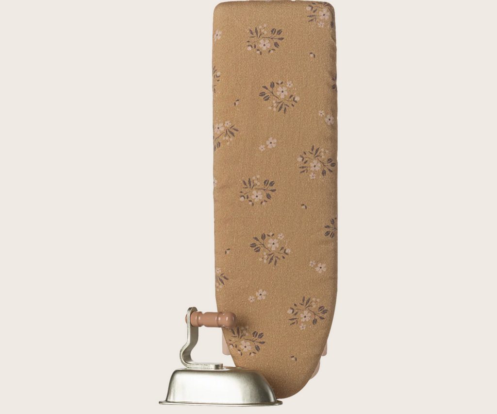Maileg Iron and Ironing Board, Miniature - Powder