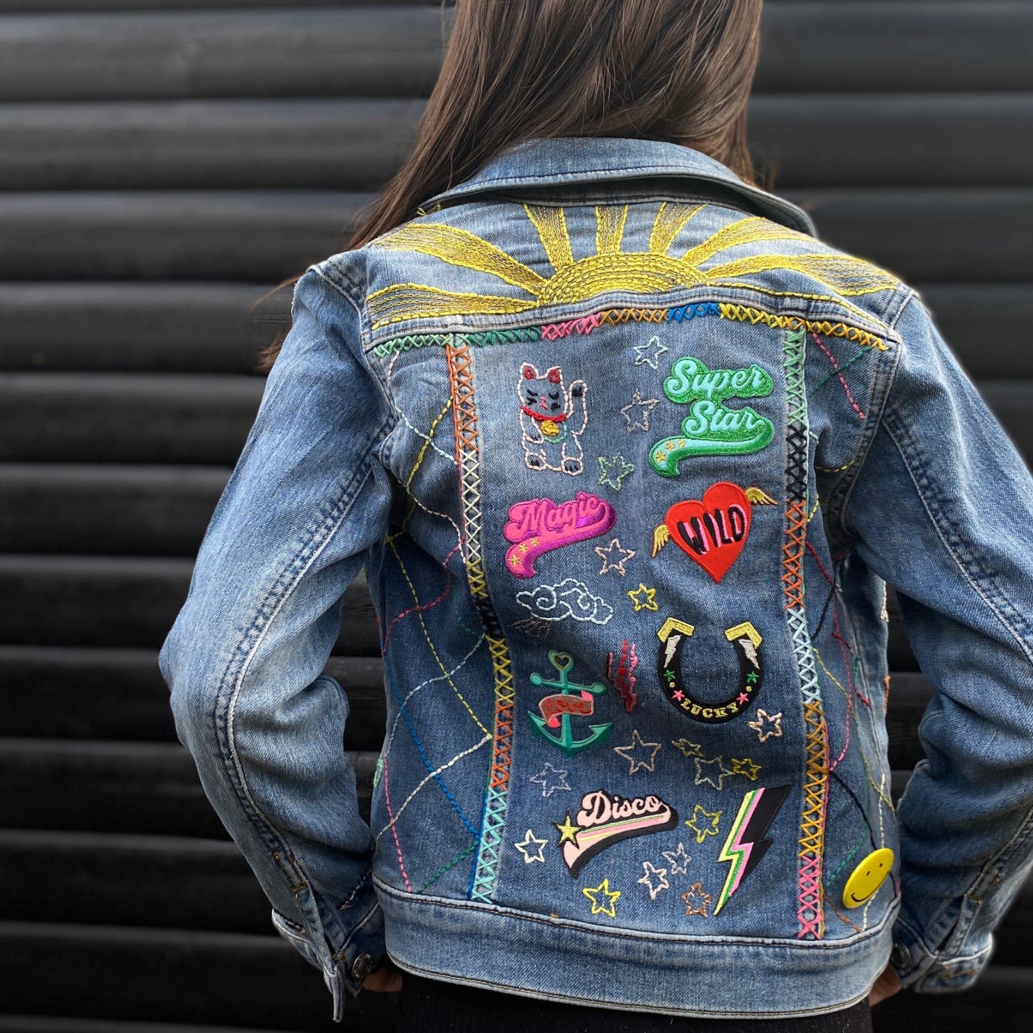 Rocket Iron-On Embroidered Patch
