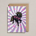 Magical Pony Iron On Patch Greeting Card