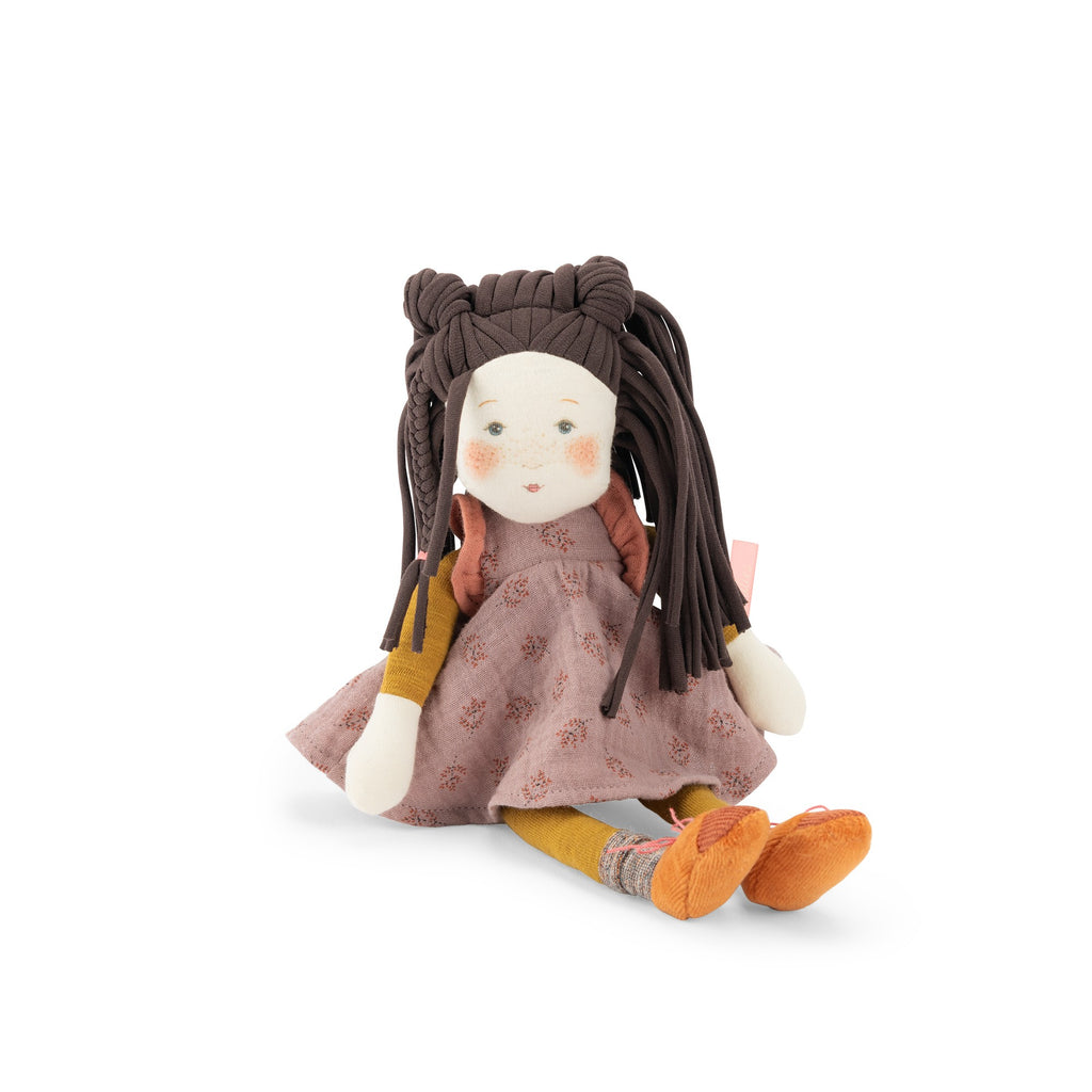 Moulin Roty Small Mauve Rag Doll - Les Rosalies
