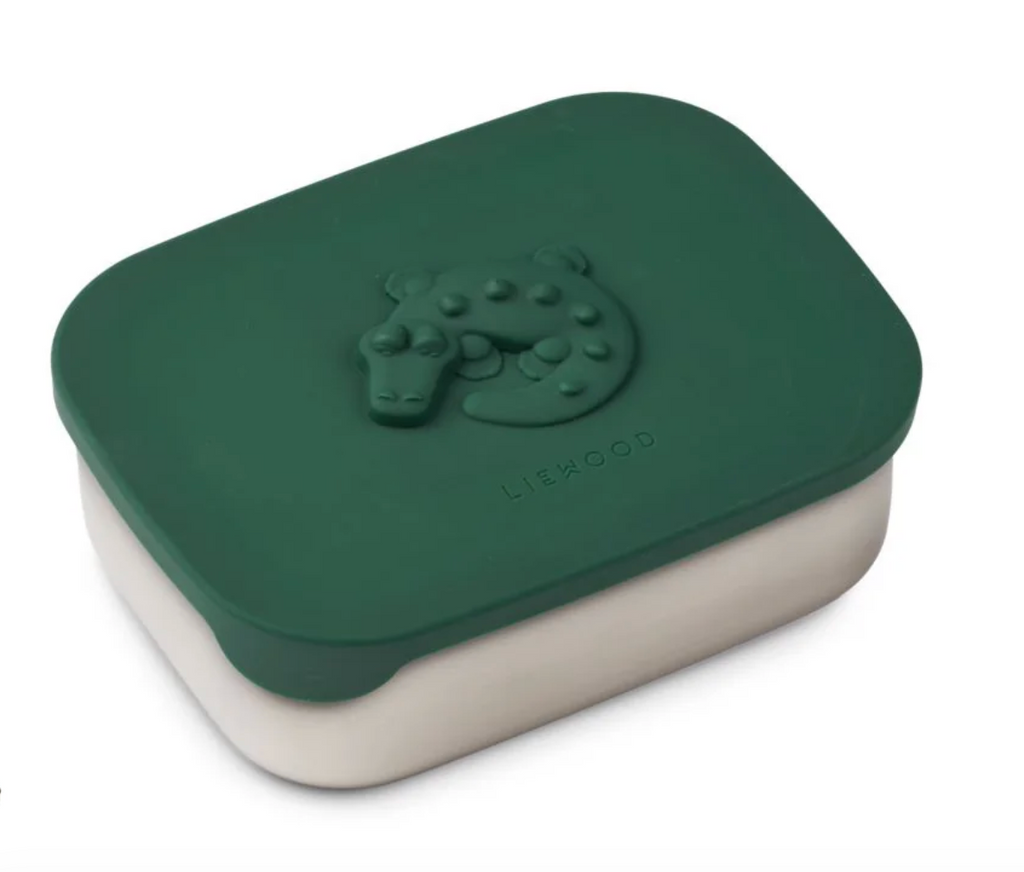 Liewood Arthur Crocodile Lunchbox - Garden green