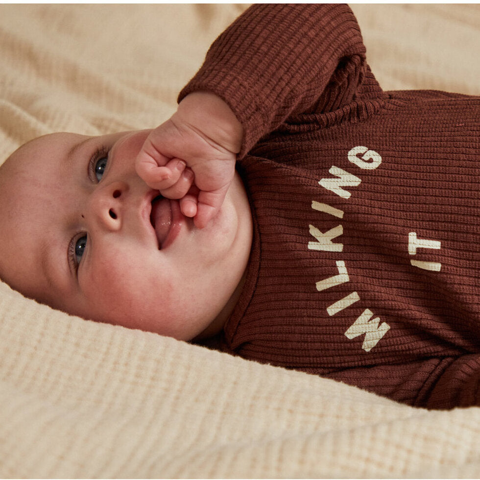 Claude & Co Milking it Plum Onesie