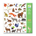 Djeco 160 Stickers On Sheets - Fauna