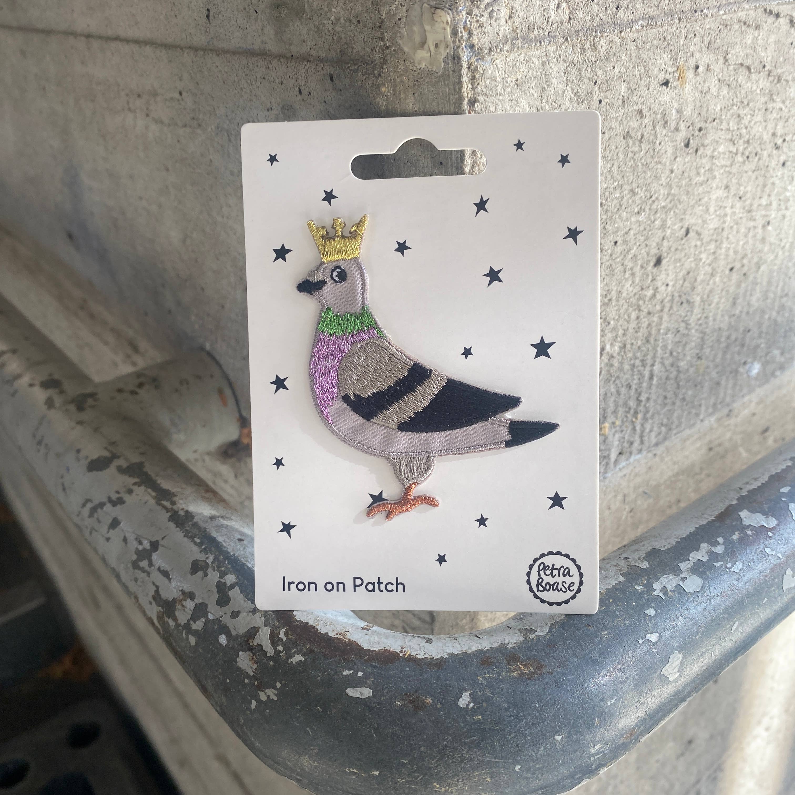 Pigeon Iron-On Embroidered Patch