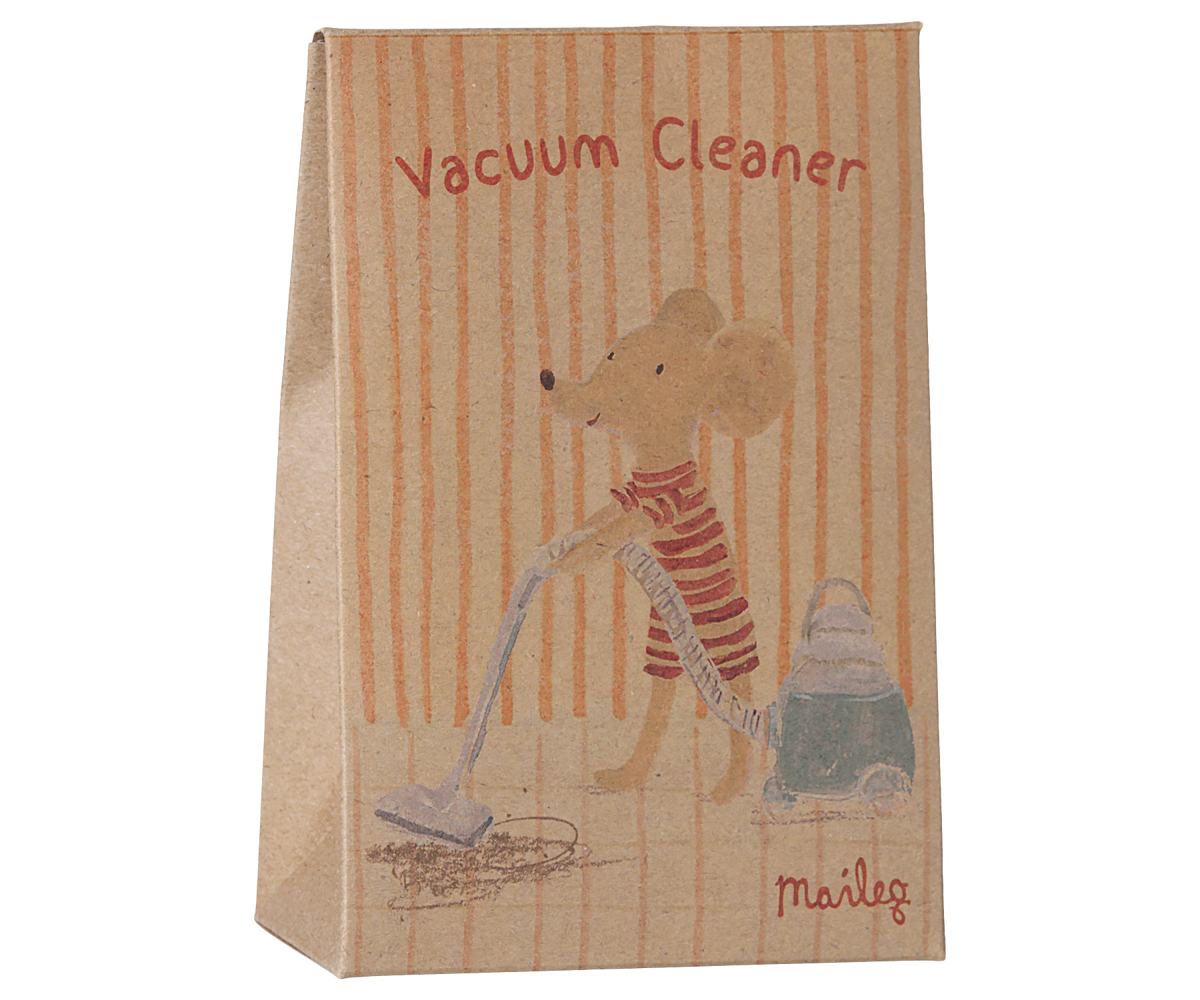 Maileg Vacuum cleaner, Mouse - Dark mint