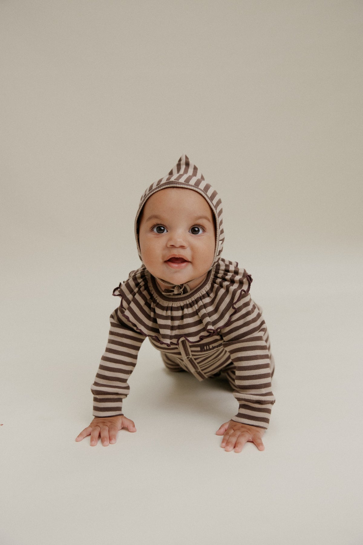 Claude & Co Bobbi Acorn Stripe Collar Bib