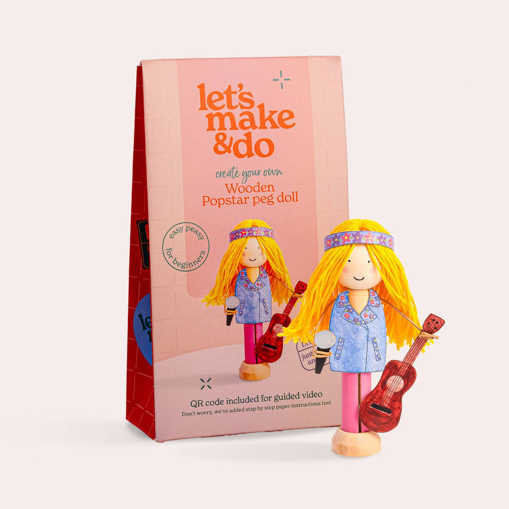 Make Your Own Popstar Craft Kit - Wooden Painting Gift Set