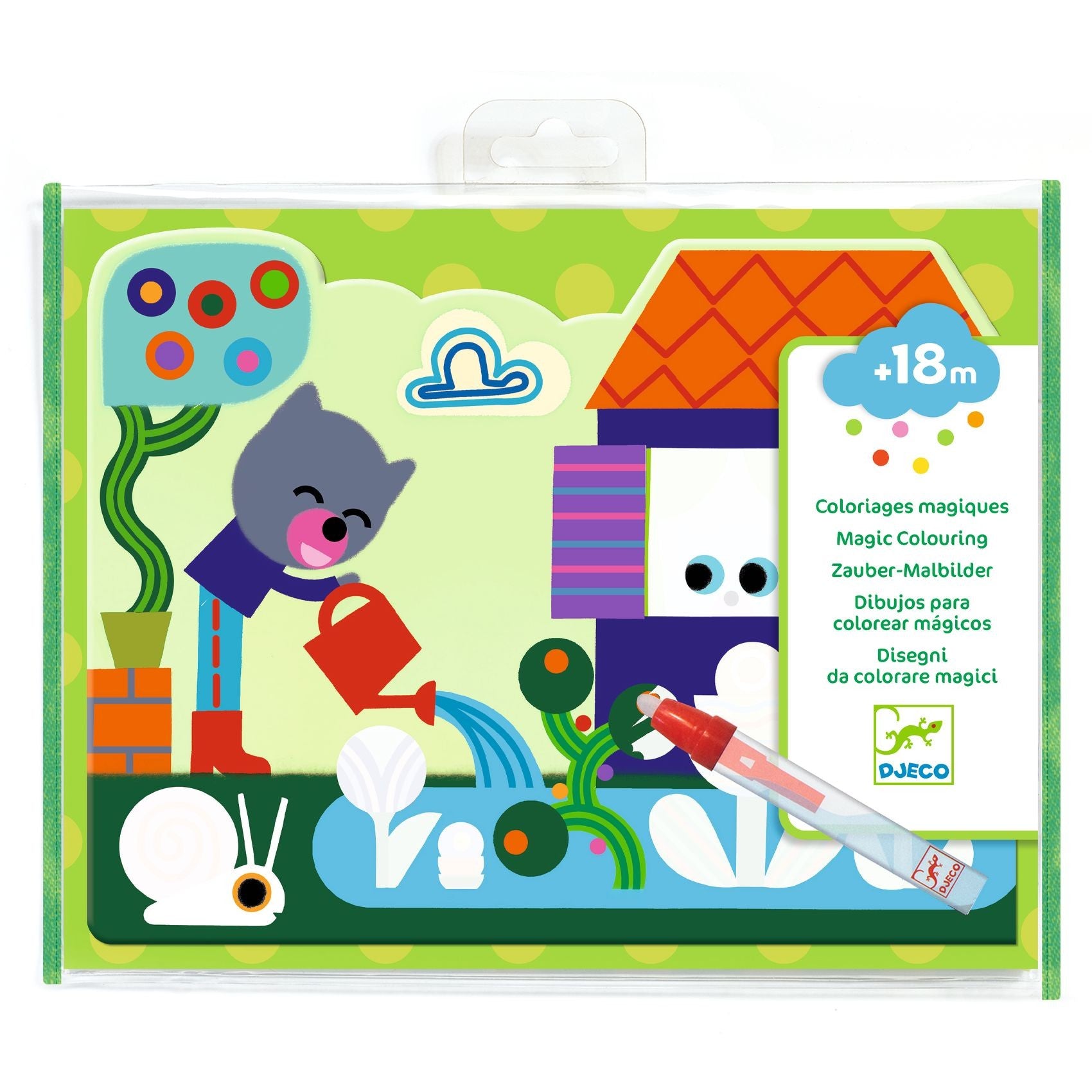 Djeco Magic Colouring Set - Hidden In The Garden