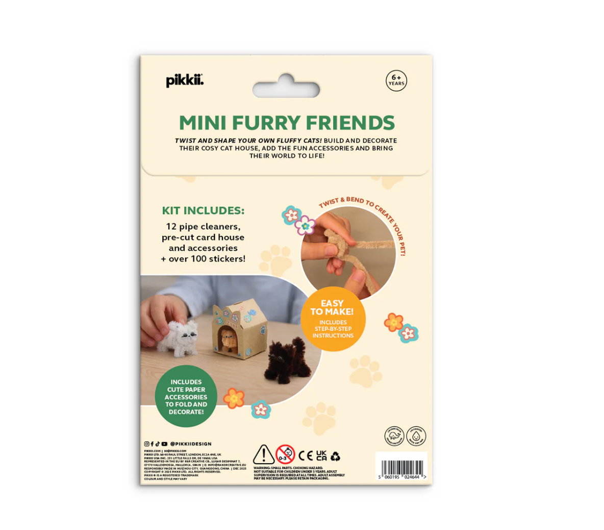Pikkii. Mini Furry Friends Kit