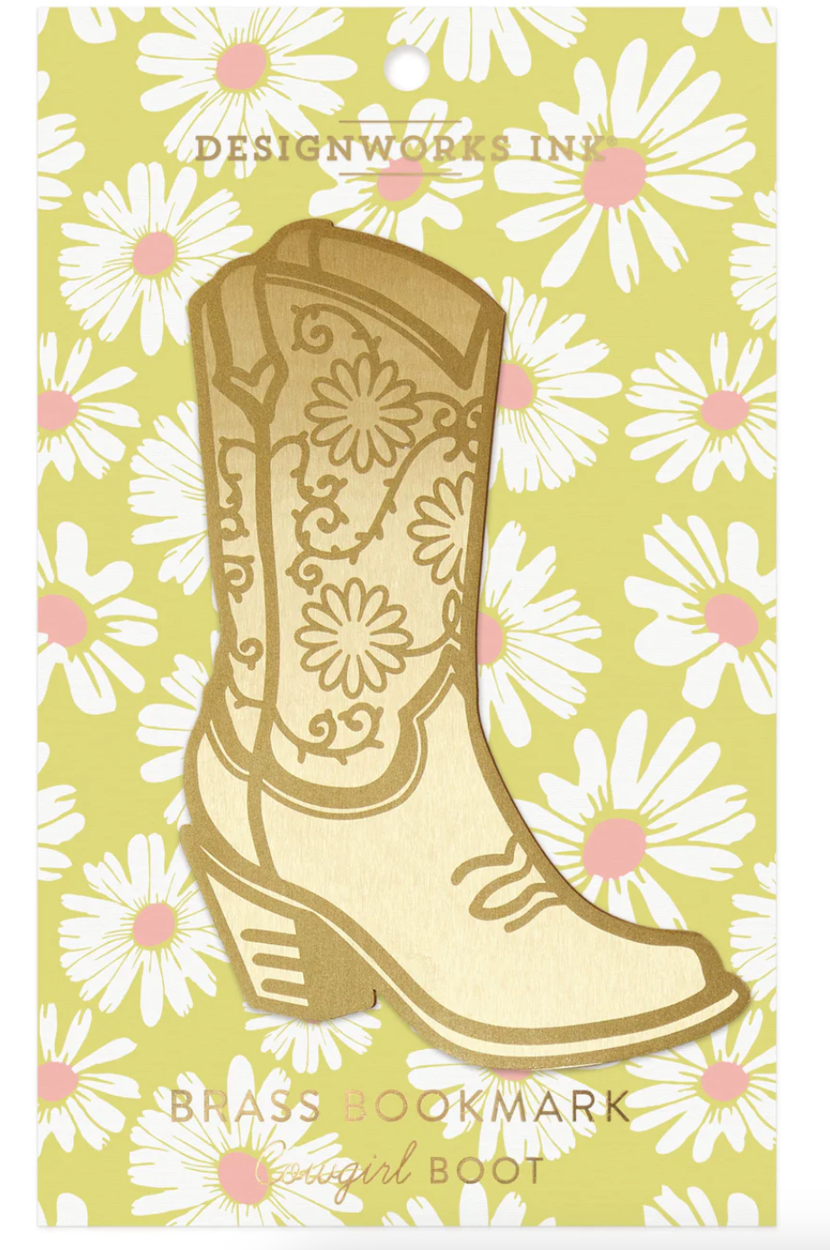 Brass Bookmark - Cowgirl Boot