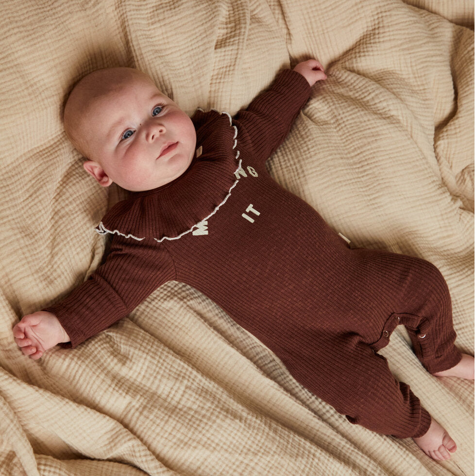 Claude & Co Milking it Plum Onesie