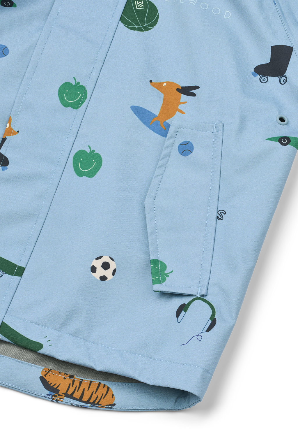 Liewood Pedia Rainwear Set - Fun / Beach blue