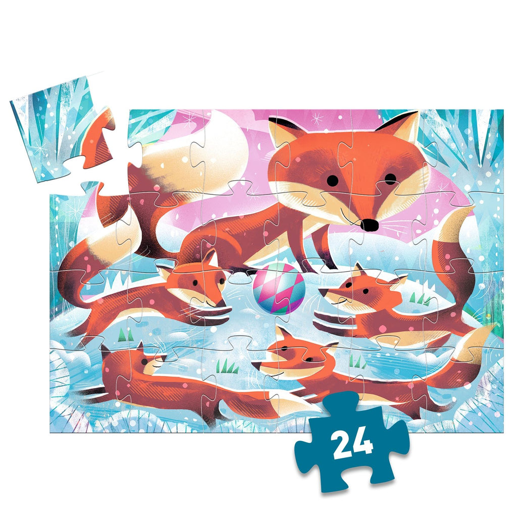 Djeco Ginger, Little Fox 24 Piece Silhouette Jigsaw Puzzle