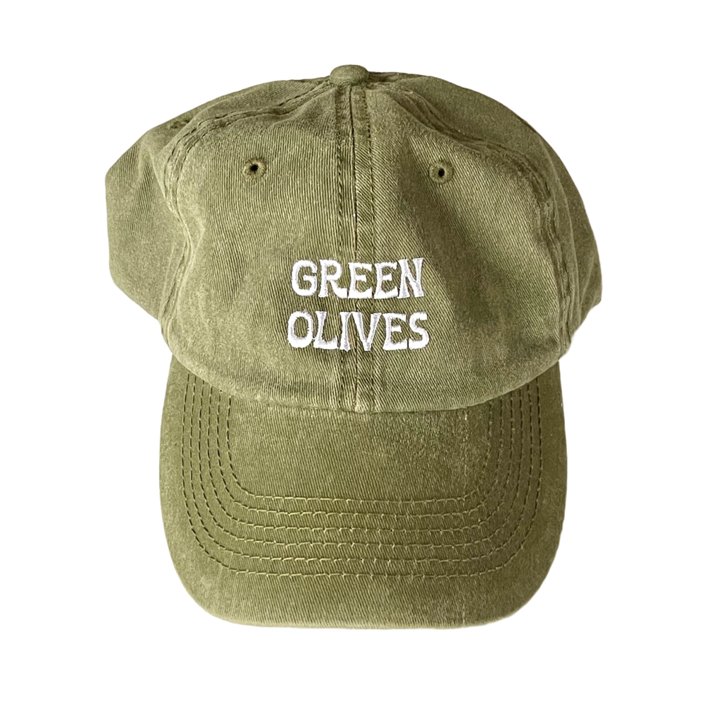 Silver Spider Dad Cap - Green Olives
