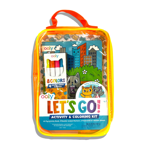 Ooly Let's Go! Colouring Set - Kitty In The City