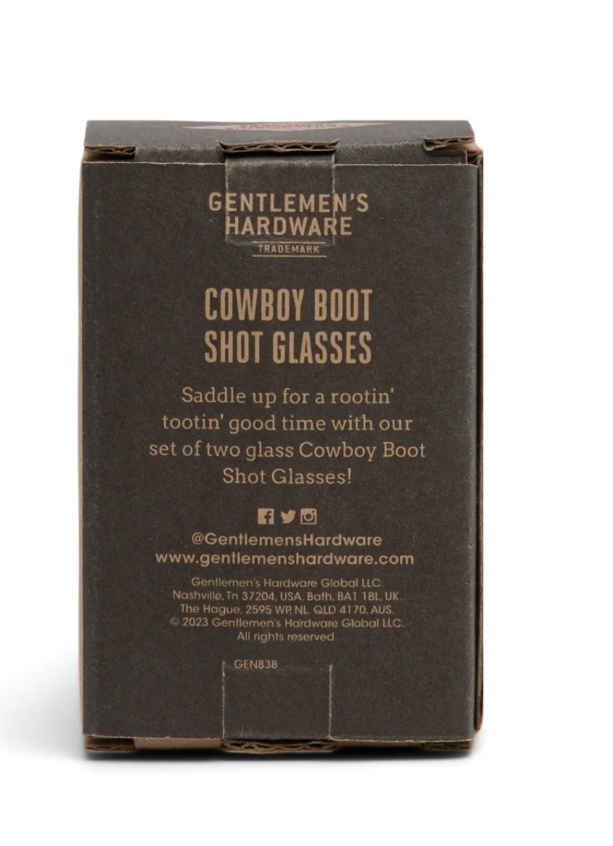 Cowboy Boot Shot Glasses (set of 2)