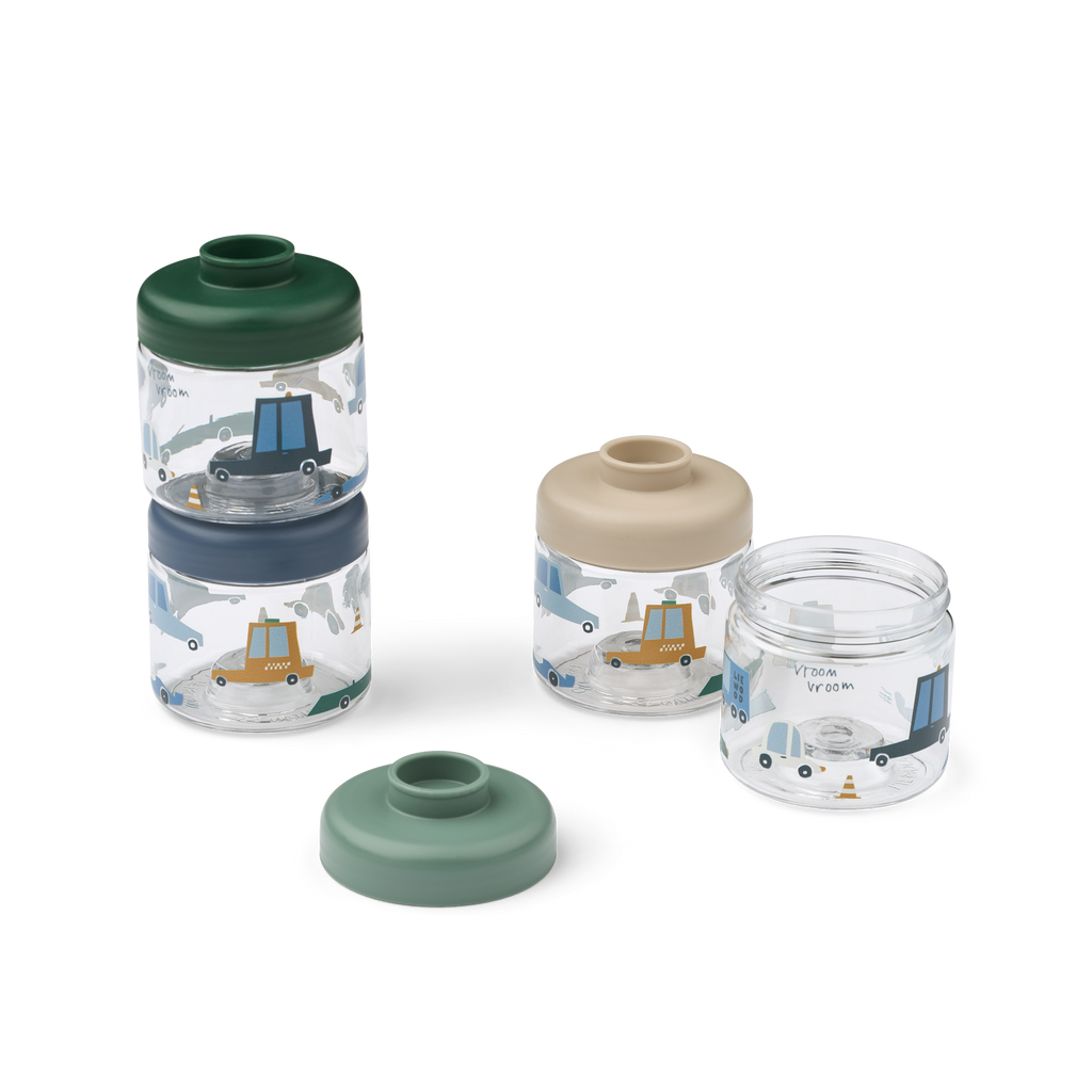 Liewood Dominique Baby Food Boxes - Cars / Sandy
