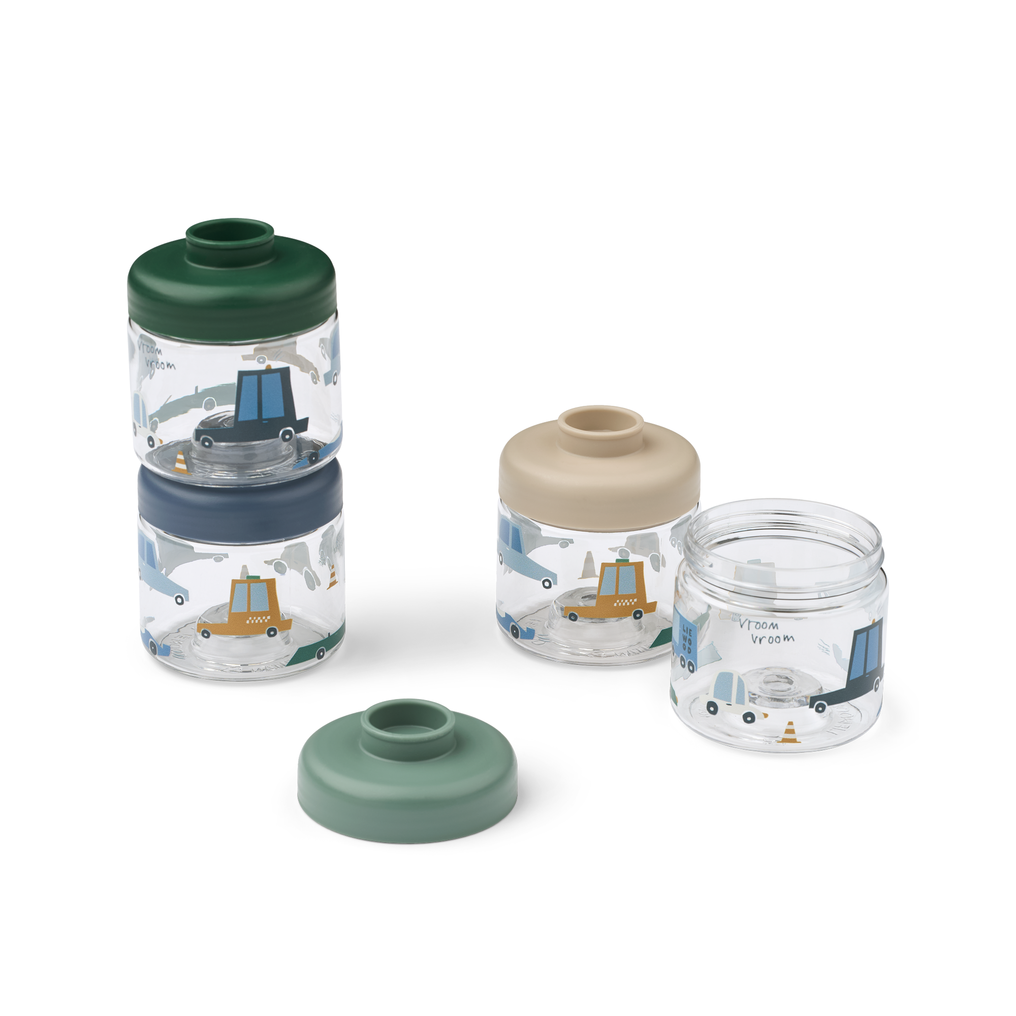 Liewood Dominique Baby Food Boxes - Cars / Sandy