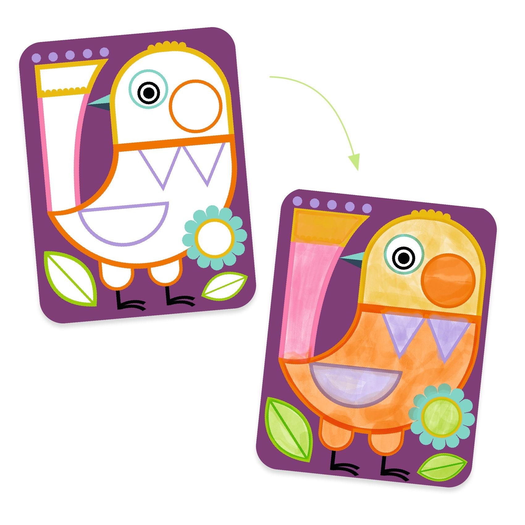 Djeco Colouring Set - Palette Painting - Chubby Cheeks