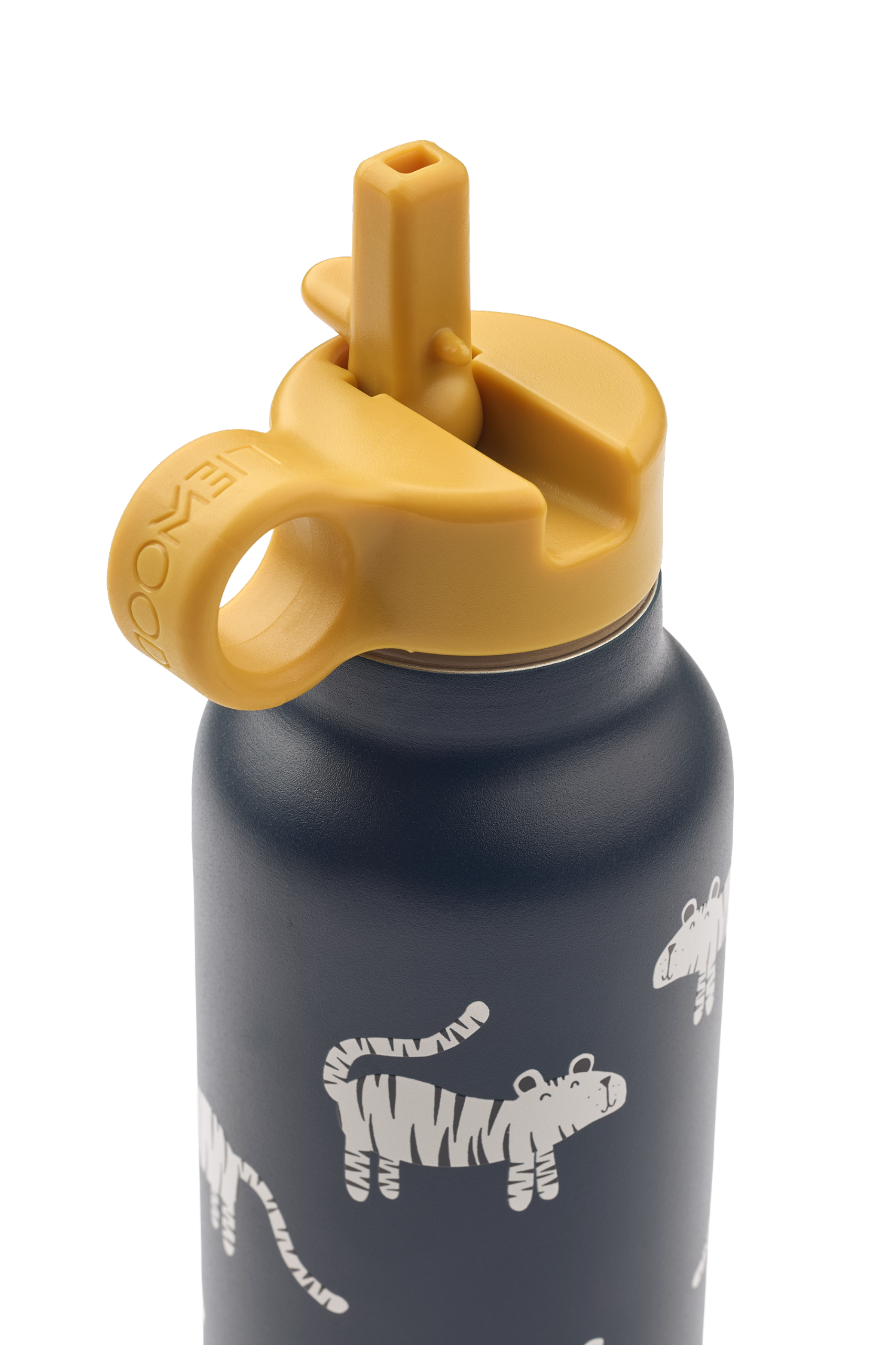 Liewood Falk Tiger Print Screw Top Bottle (500ml) (Classic Navy)