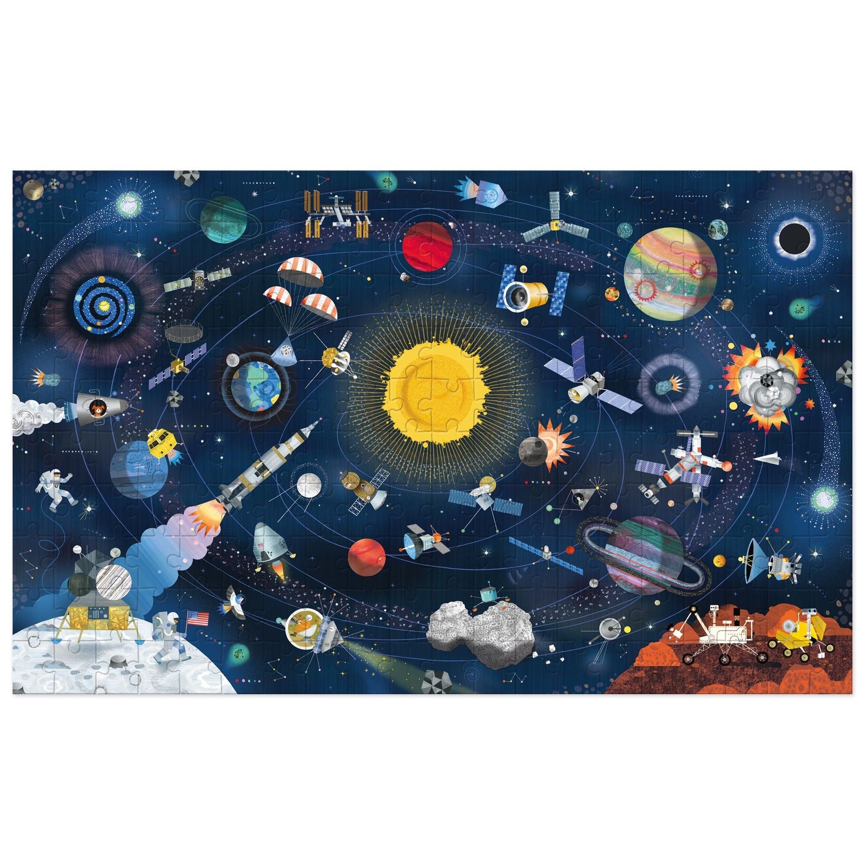 Djeco Puzzle space 200 pieces with booklet