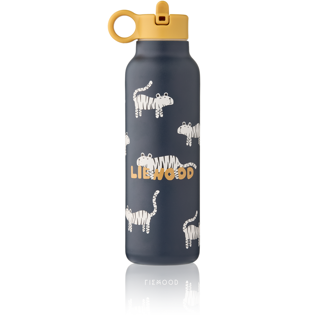 Liewood Falk Tiger Print Screw Top Bottle (500ml) (Classic Navy)